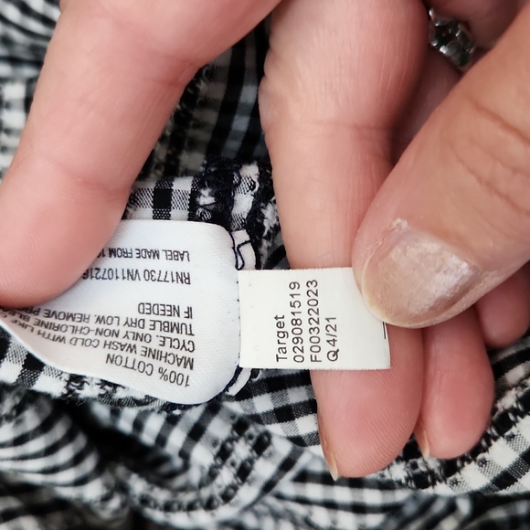 The Nines by Hatch Gingham Button Down Maternity Shirt Size XXL - Picture 11 of 15